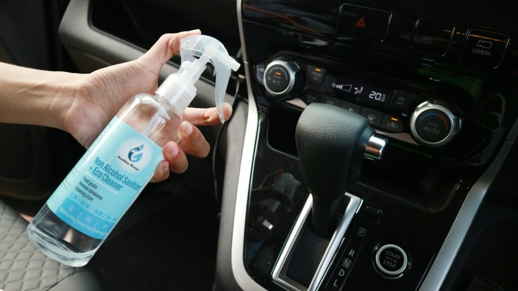 Anshin water dapat sanitasi dalama mobil